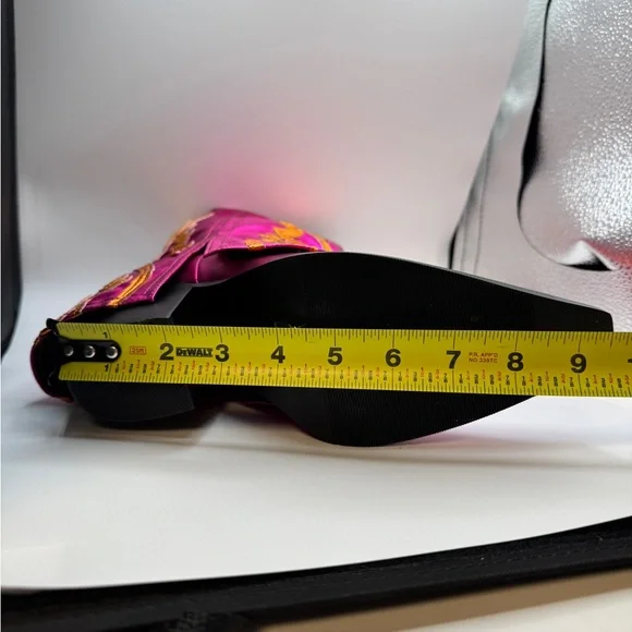 Azalea Wang New Boots Metallic Pink & Orange 10 - Picture 8 of 10